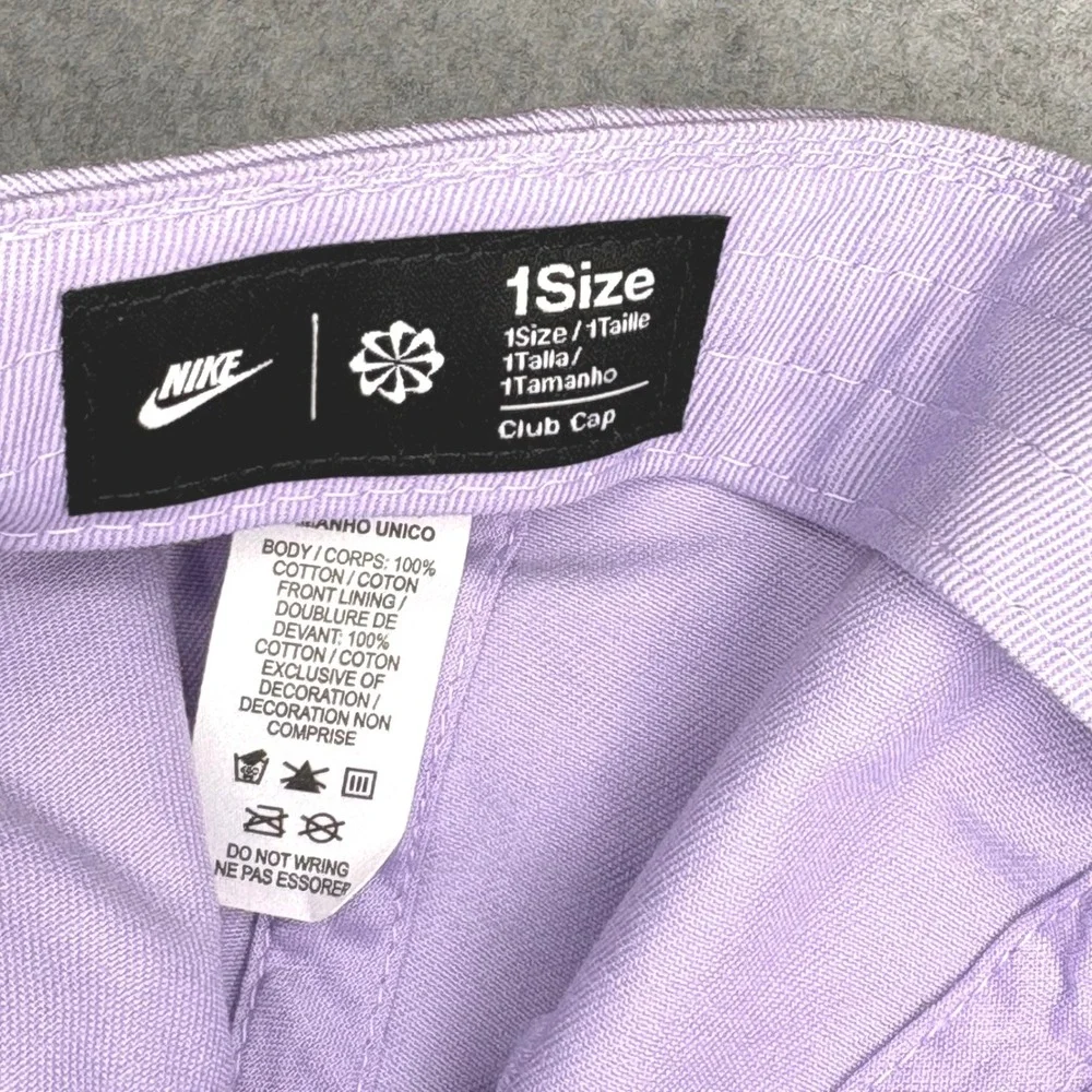 Nike Kids Club Cap Purple Adjustable Baseball Hat Futura Logo size 1